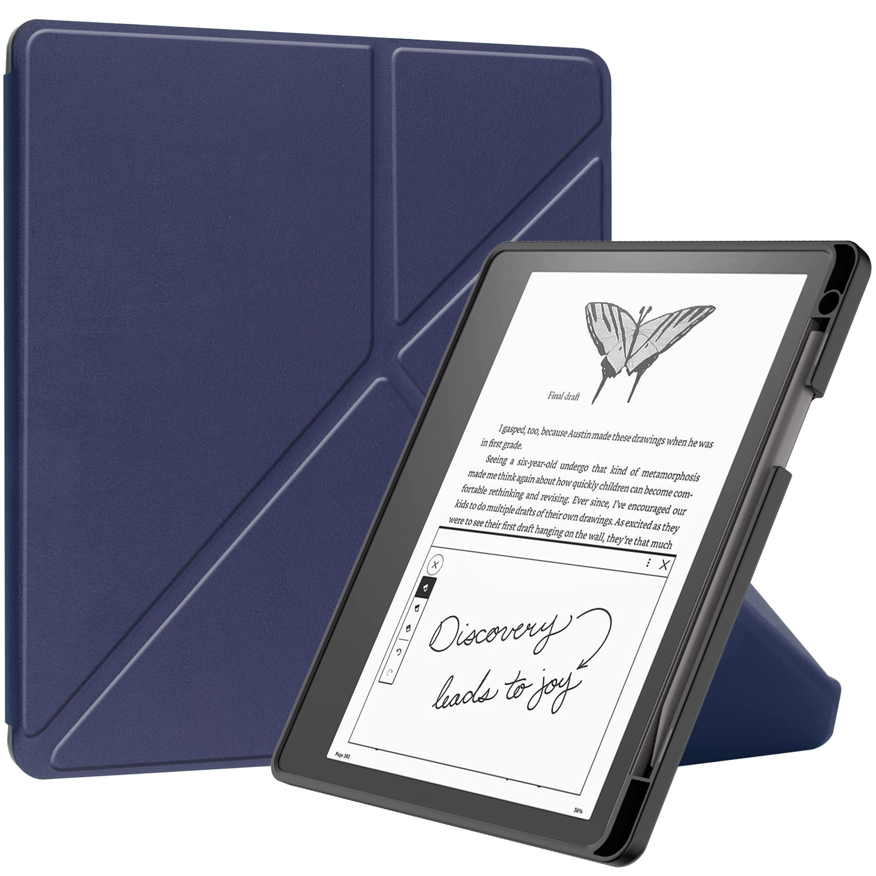 Kindle Scribe 16GB ＋ペン＋ネイビーソフトカバー Slim Case for Kindle Scribe (10.2inch 2022 Release), TPU Leather